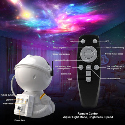 Astronaut Galaxy Projector Night Light